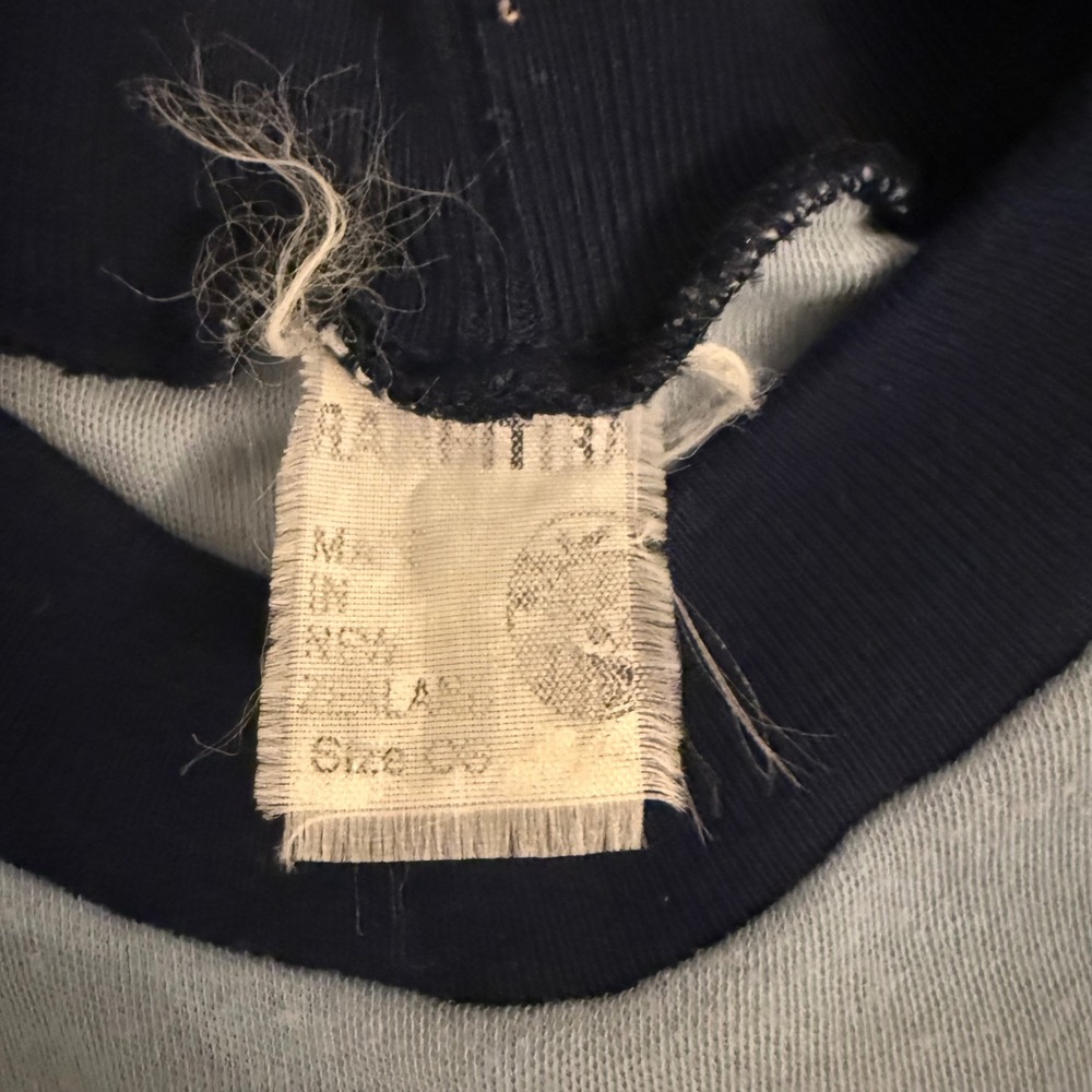 Vintage Mt Cook New Zealand Ringer T-Shirt Light Blue Raglan Single Stitch Small - Picture 2 of 7